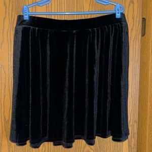 Hot Topic Velvet Mini Skirt